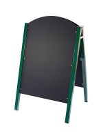 Green Metal A-Frame Chalkboard